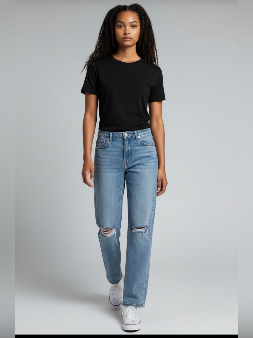 River Island Distressed Straight Leg  Jeans size 10
